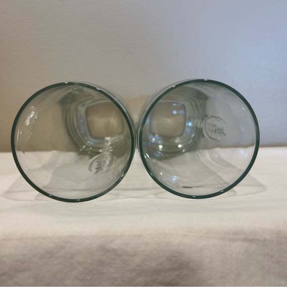 Bud Light Beer 2 Clear Raised Logo Tapered Drinking Pilsner Glasses 7” Tall - Picture 7 of 8